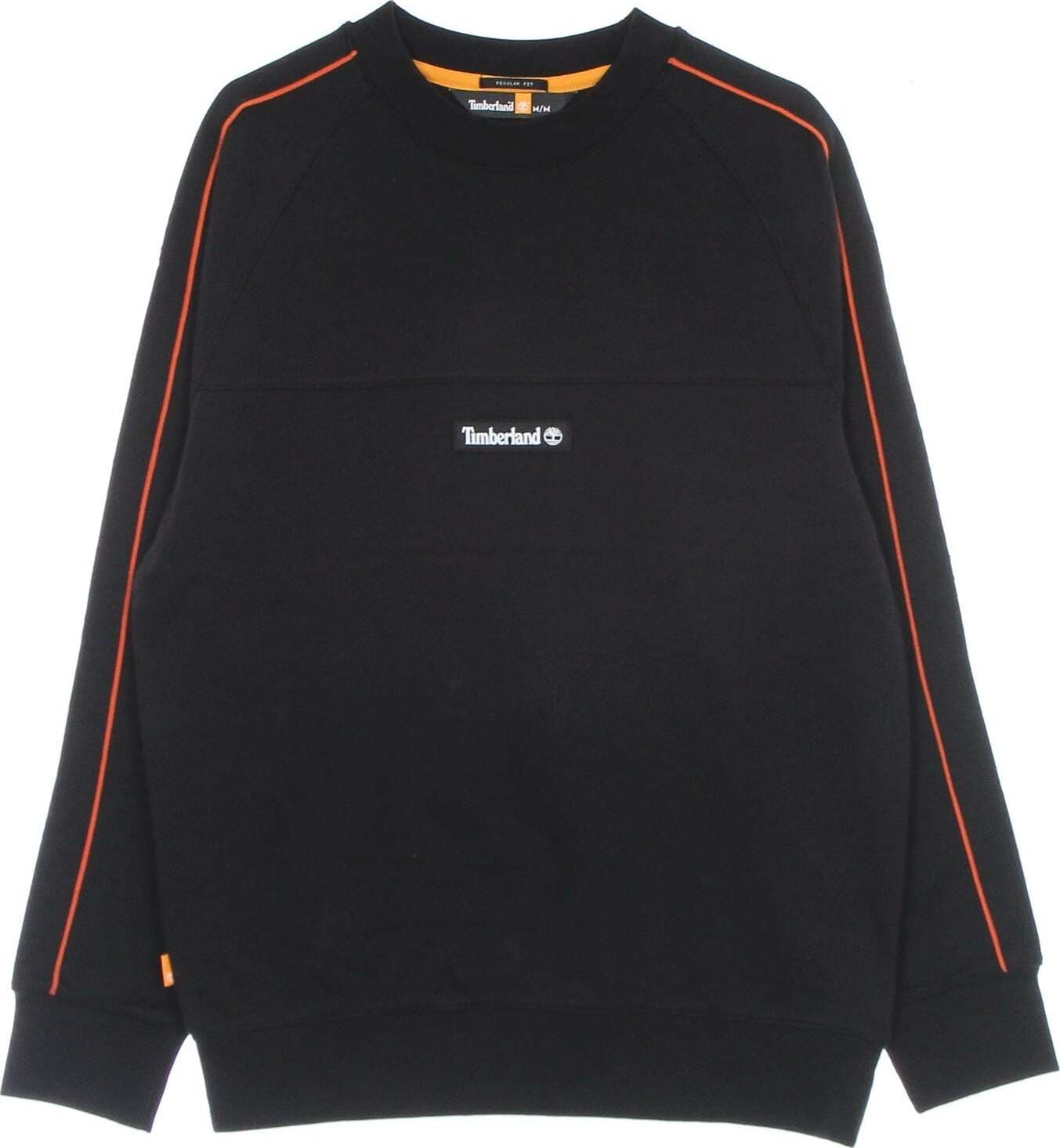 TIMBERLAND-Felpa-Leggera-Girocollo-Uomo-Yc-Oa-Crew-(regular)-Black-da-uomo