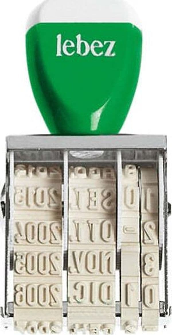 Timbro Datario - 5 mm - Lebez Cancelleria e prodotti per ufficio/Archivio ufficio e accessori per scrivania/Etichette divisori per schedario e timbri/Timbri e materiali per timbri/Timbri Eurocartuccia - Pavullo, Commerciovirtuoso.it