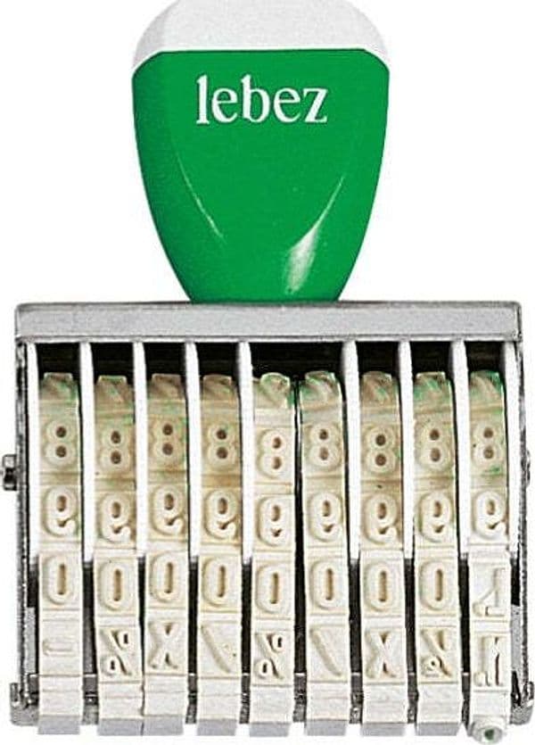 Timbro Numeratore - 9 colonne - 5 mm - Lebez Cancelleria e prodotti per ufficio/Archivio ufficio e accessori per scrivania/Etichette divisori per schedario e timbri/Timbri e materiali per timbri/Timbri Eurocartuccia - Pavullo, Commerciovirtuoso.it