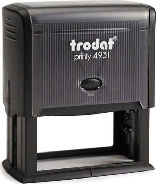 Timbro Original Printy 4931 - autoinchiostrante - personalizzabile - 70x30 mm - 7 righe - Trodat Cancelleria e prodotti per ufficio/Archivio ufficio e accessori per scrivania/Etichette divisori per schedario e timbri/Timbri e materiali per timbri/Timbri Eurocartuccia - Pavullo, Commerciovirtuoso.it