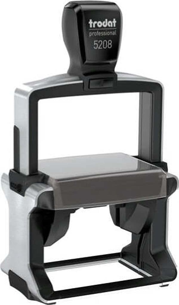Timbro personalizzabile 5208 - 68x47 mm - 12 righe - Trodat Cancelleria e prodotti per ufficio/Archivio ufficio e accessori per scrivania/Etichette divisori per schedario e timbri/Timbri e materiali per timbri/Timbri Eurocartuccia - Pavullo, Commerciovirtuoso.it