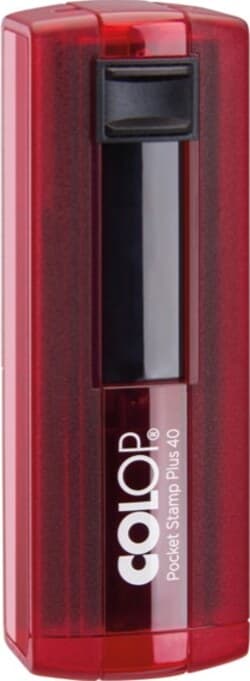 Timbro Pocket Stamp Plus 40 - autoinchiostrante - 23 x 59 mm - 6 righe - rosso rubino - Colop Cancelleria e prodotti per ufficio/Archivio ufficio e accessori per scrivania/Etichette divisori per schedario e timbri/Timbri e materiali per timbri/Timbri Eurocartuccia - Pavullo, Commerciovirtuoso.it
