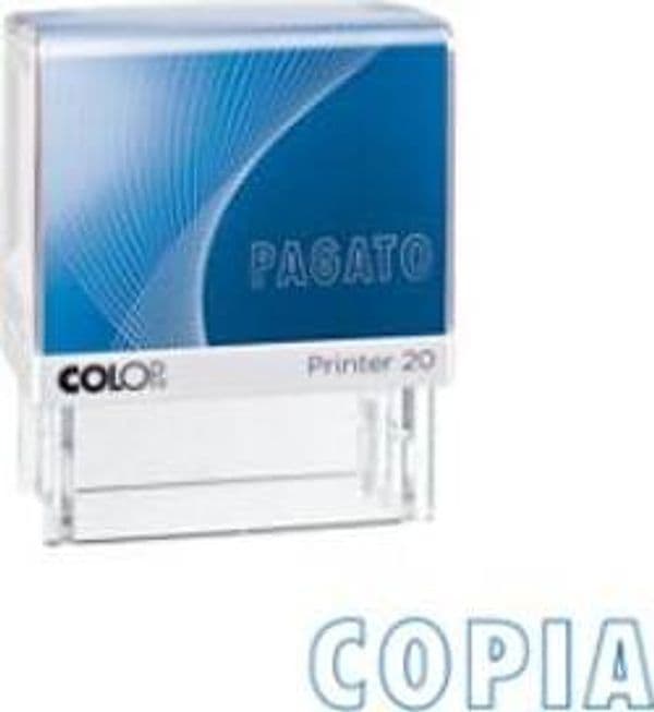 Timbro Printer 20-L G7 - COPIA - autoinchiostrante - 14x38 mm - Colop Cancelleria e prodotti per ufficio/Archivio ufficio e accessori per scrivania/Etichette divisori per schedario e timbri/Timbri e materiali per timbri/Timbri Eurocartuccia - Pavullo, Commerciovirtuoso.it