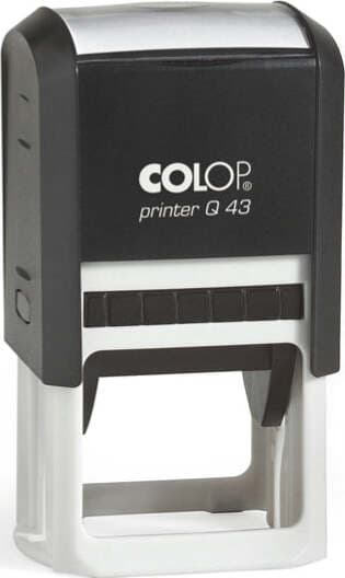 Timbro Printer Q 43 - 43x43 mm - 8 righe - quadrato - autoinchiostrante - Colop Cancelleria e prodotti per ufficio/Archivio ufficio e accessori per scrivania/Etichette divisori per schedario e timbri/Timbri e materiali per timbri/Timbri Eurocartuccia - Pavullo, Commerciovirtuoso.it