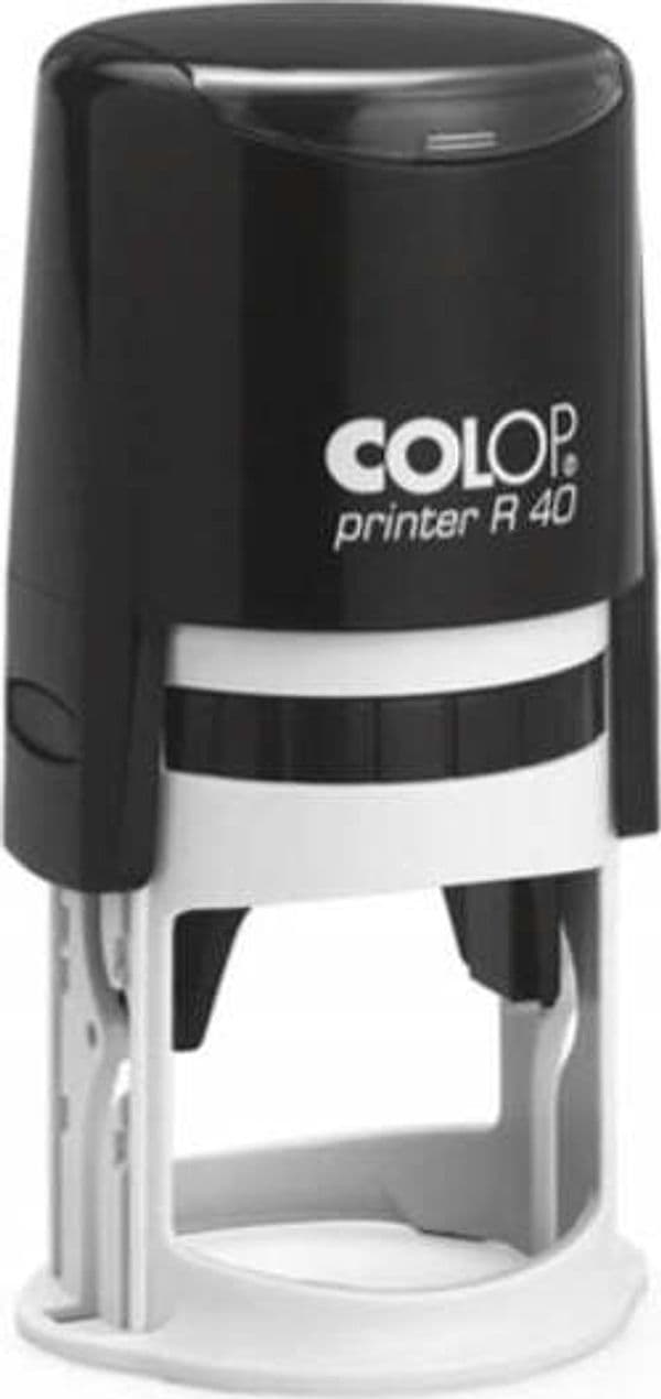 Timbro Printer R40 - diametro 40 mm - 7 righe - personalizzabile - autoinchiostrante - Colop Cancelleria e prodotti per ufficio/Archivio ufficio e accessori per scrivania/Etichette divisori per schedario e timbri/Timbri e materiali per timbri/Timbri Eurocartuccia - Pavullo, Commerciovirtuoso.it