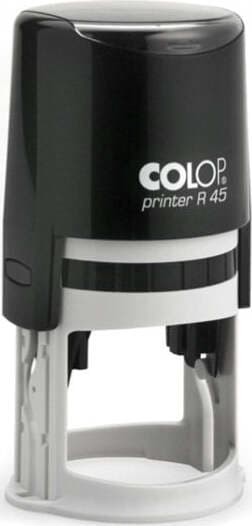 Timbro Printer R45 - diametro 45 mm - 5 righe - personalizzabile - autoinchiostrante - Colop Cancelleria e prodotti per ufficio/Archivio ufficio e accessori per scrivania/Etichette divisori per schedario e timbri/Timbri e materiali per timbri/Timbri Eurocartuccia - Pavullo, Commerciovirtuoso.it