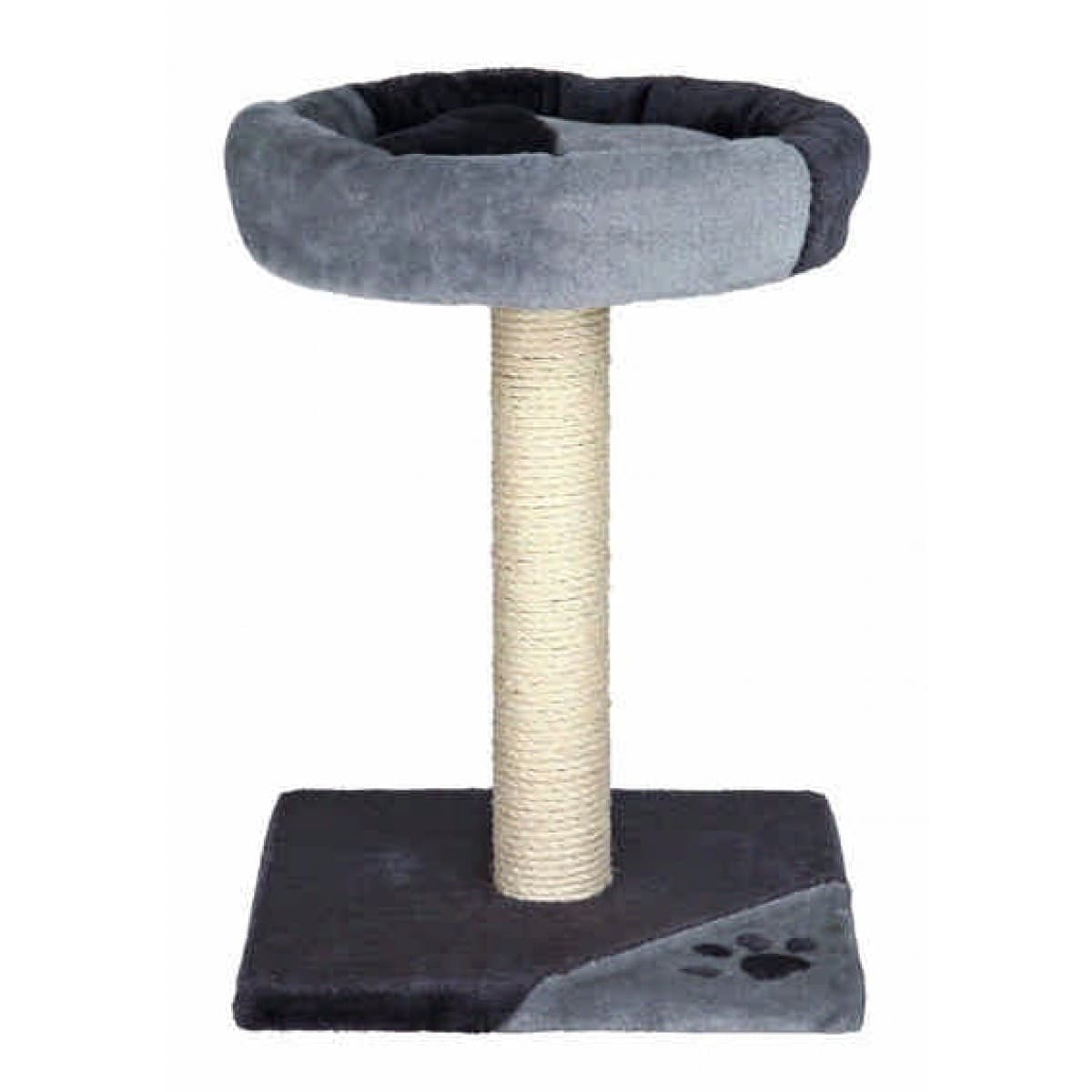 Tiragraffi con tronchetto rivestito in sisal naturale fodera in peluche gatti