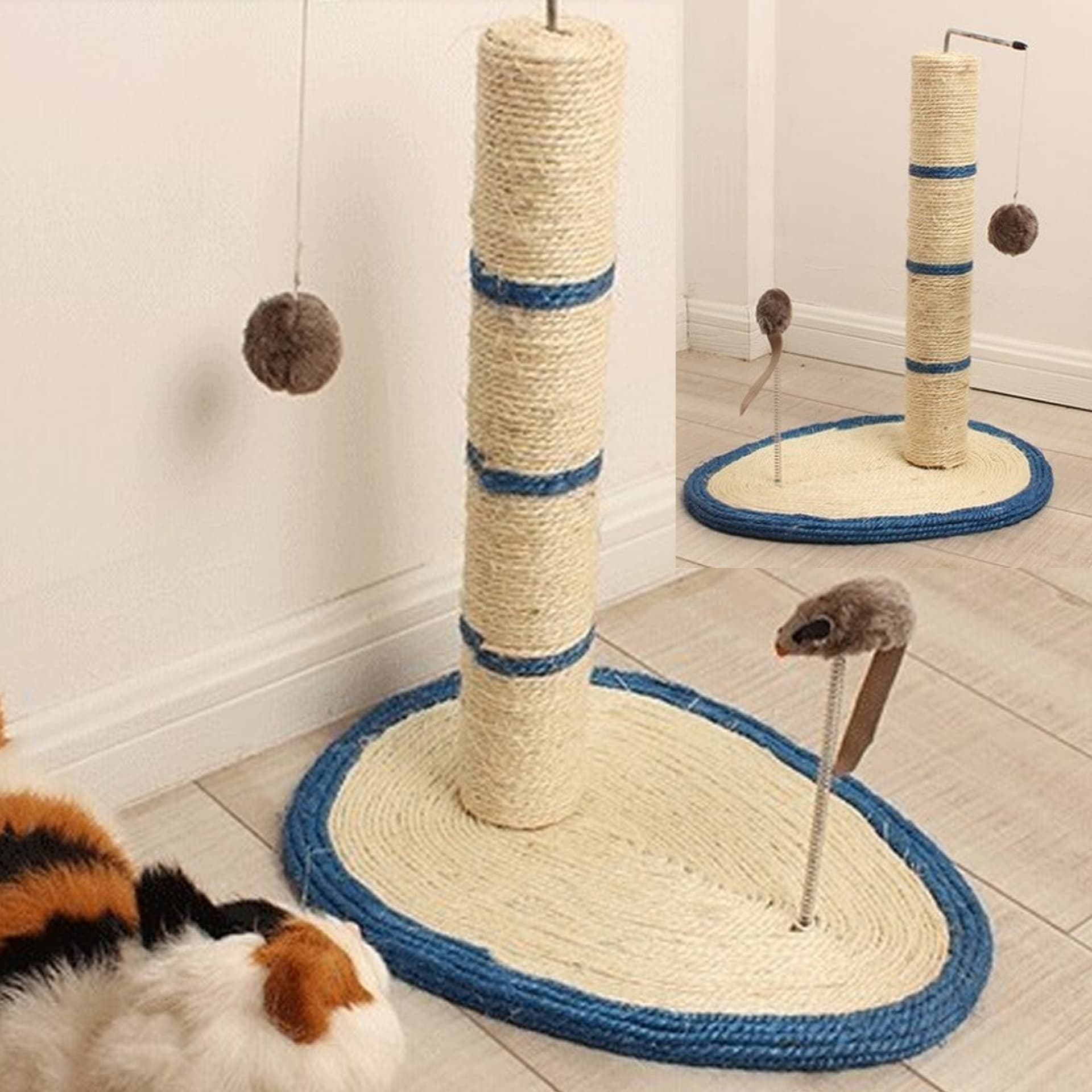 TIRAGRAFFI PER GATTI CORDA CON PALLINA TOPOLINO ALBERO SISAL GATTO TIRA GRAFFI Prodotti per animali domestici/Gatti/Lettini accessori per il letto e mobili/Colonne tiragraffi Trade Shop italia - Napoli, Commerciovirtuoso.it