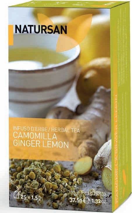 Tisana Camomilla Ginger Lemon in bustina Alimentari e cura della casa/Caffè tè e bevande/Tè e tisane/Infusi e tisane alle erbe MariTea bottega del Tè - Lodi, Commerciovirtuoso.it