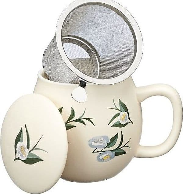 Tisaniera Camelia Avorio Matt Casa e cucina/Tè e caffè/Teiere con infusore MariTea bottega del Tè - Lodi, Commerciovirtuoso.it