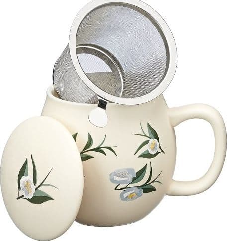 Tisaniera Camelia Avorio Matt Casa e cucina/Tè e caffè/Teiere con infusore MariTea bottega del Tè - Lodi, Commerciovirtuoso.it