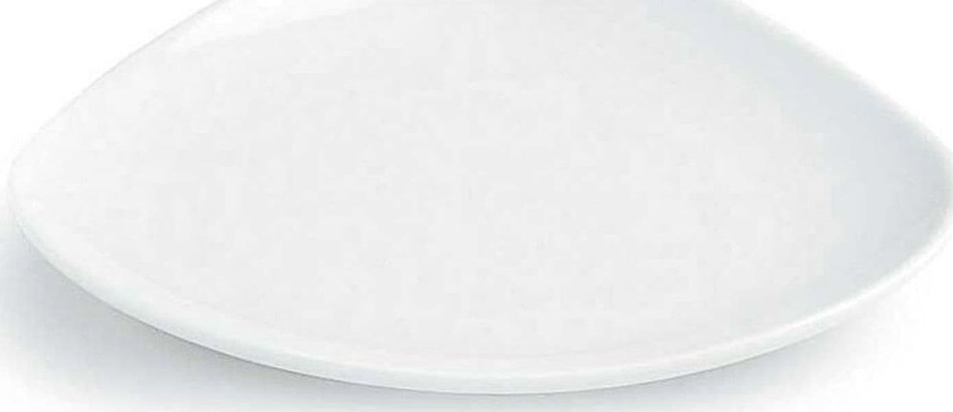 TOGNANA---PIATTO-DESSERT-IN-PORCELLANA-CM-21-LINEA-TRILOGY-BIANCO***
