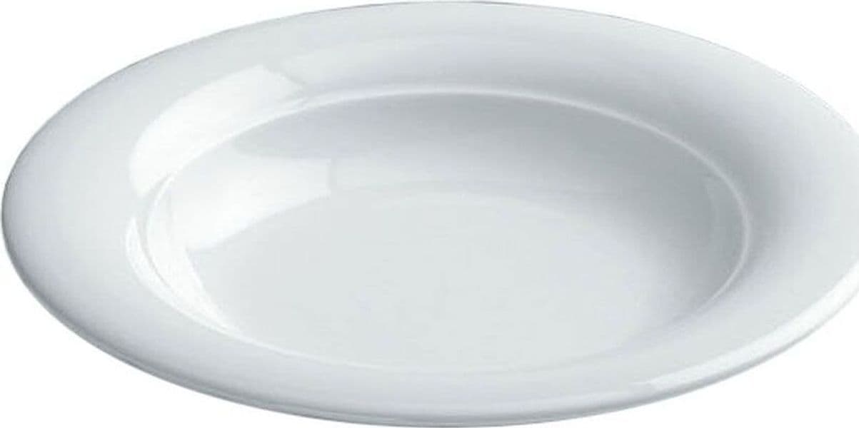 TOGNANA---PIATTO-IN-PORCELLANA-FONDO-24-CM-LINEA-THEOREMA-BIANCO