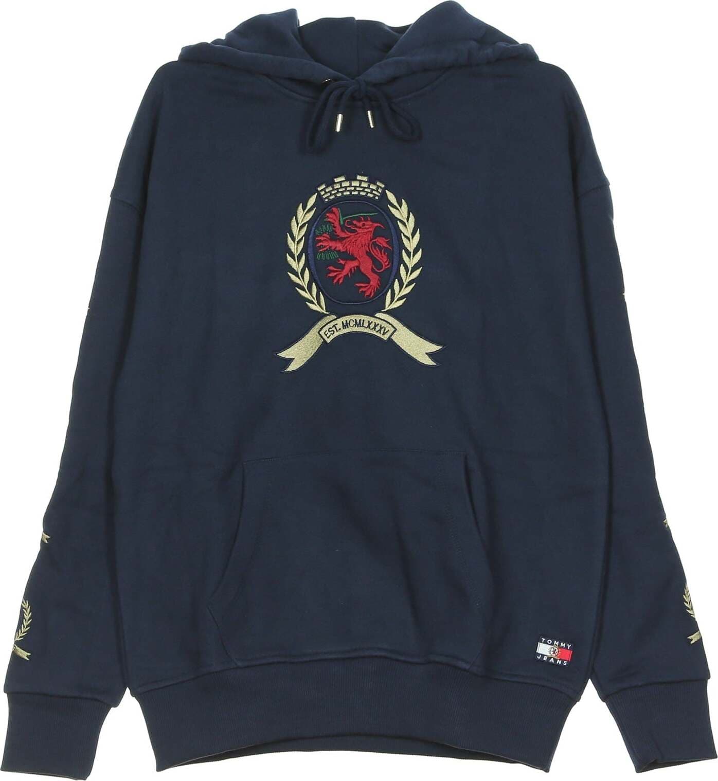 Tommy-Hilfiger-Felpa-Cappuccio-Donna-Tjw-Crest-Hoodie-Dark-Sapphire-da-donna