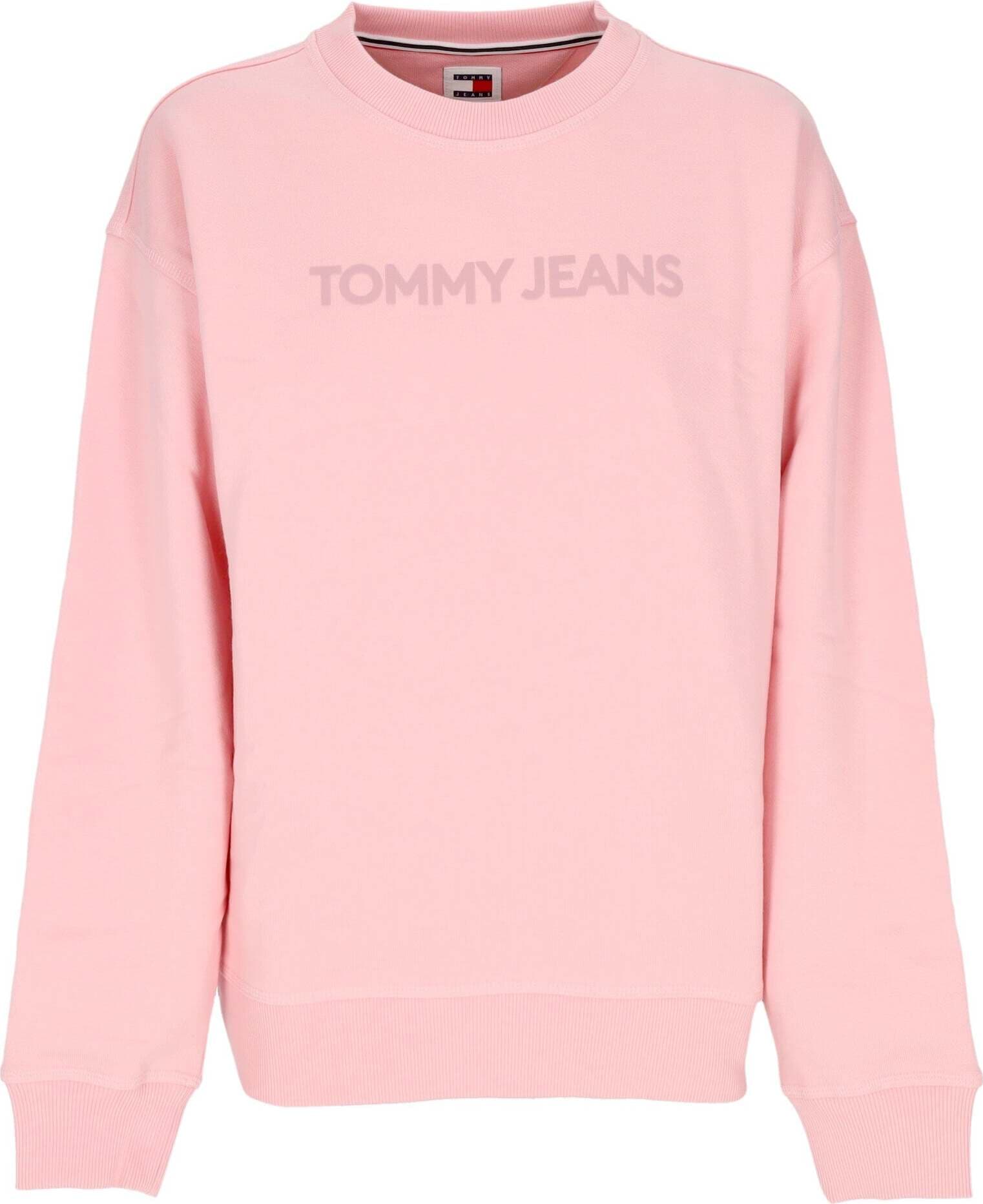 Tommy-Hilfiger-Felpa-Leggera-Girocollo-Donna-Relaxed-Bold-Classic-Crewneck-Ballet-Pink-da-donna