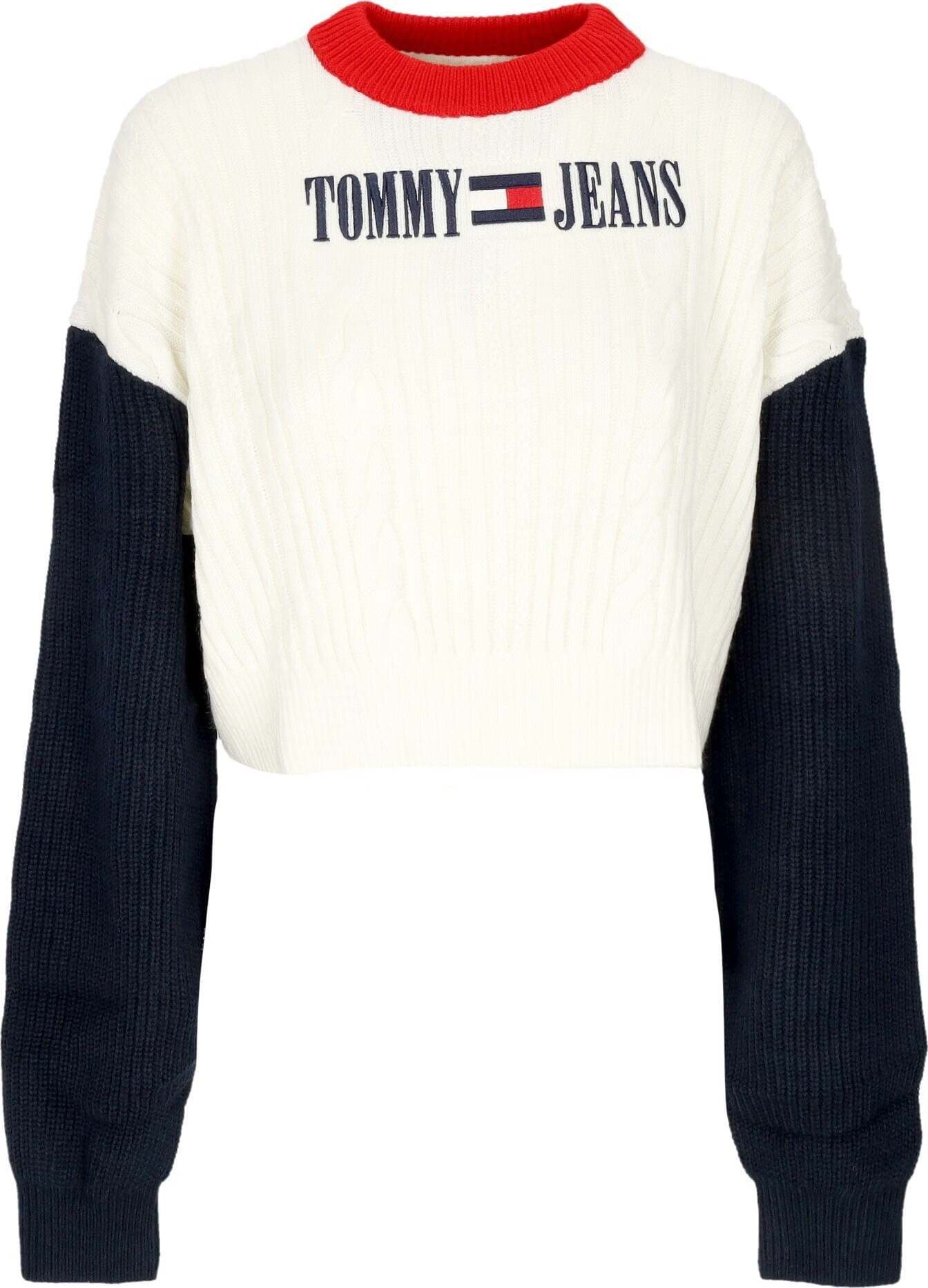 Tommy-Hilfiger-Maglione-Donna-Archive-Sweater-White-da-donna