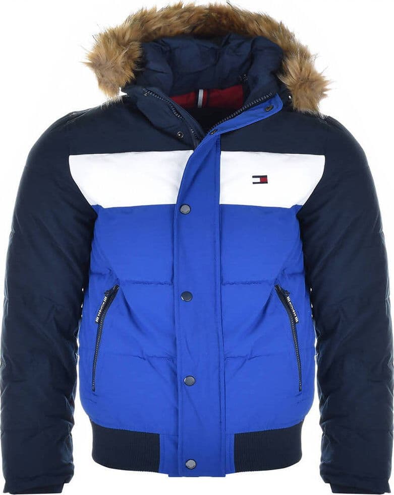 Tommy Hilfiger Piumino Eco Uomo Giacca Giubbotto Impermeabile con Cappuccio Men's Quilted Arctic Cloth Snorkel Bomber Jacket Impermeabile Zip e Tasche Moda/Uomo/Abbigliamento/Giacche e cappotti/Giacche impermeabili Euforia - Bronte, Commerciovirtuoso.it
