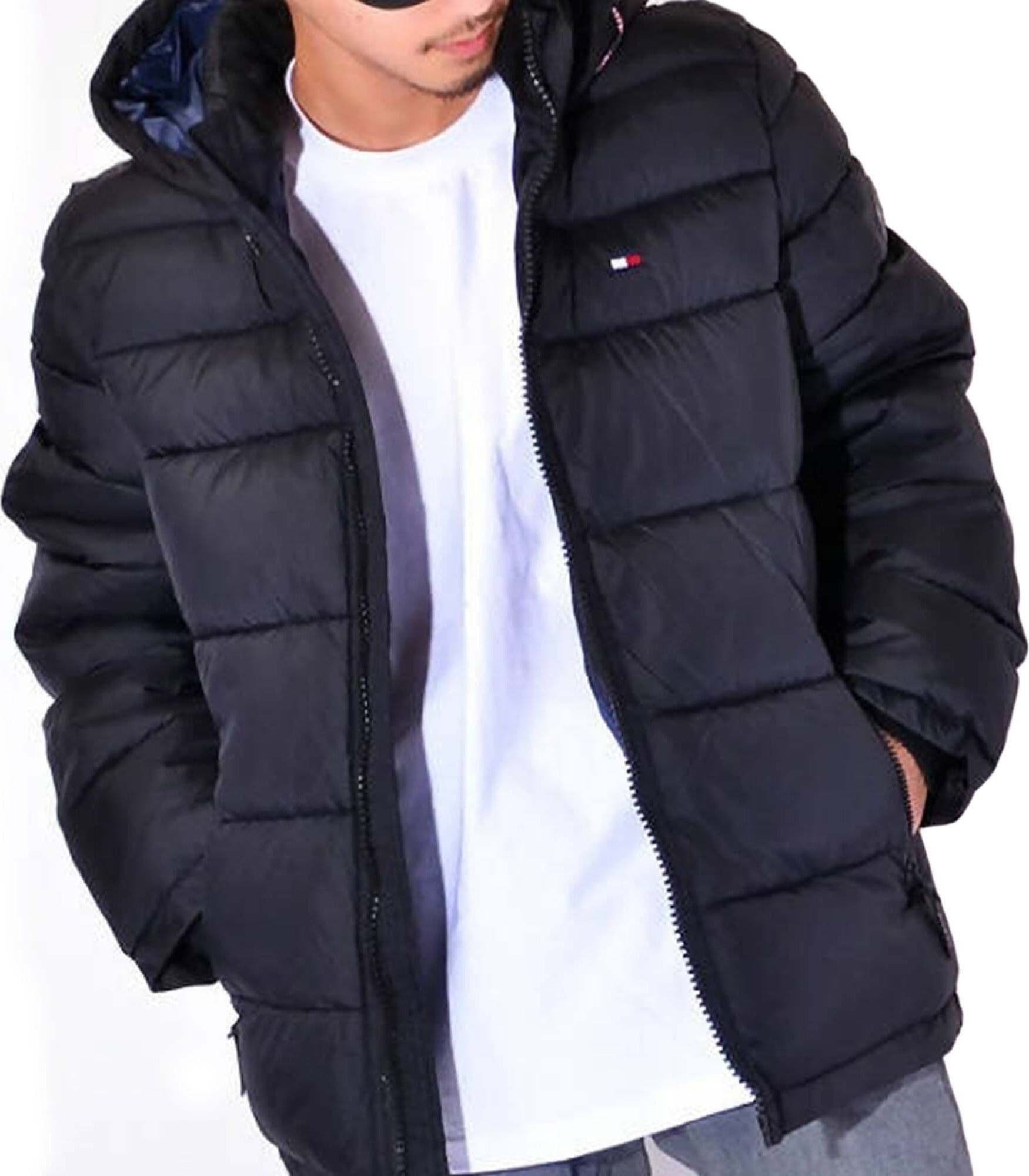 Tommy Hilfiger Piumino Giubbotto Blu Scuro Giacca Bomber Uomo Impermeabile imbottito con Cappuccio Anti Vento Zip e Tasche Moda/Uomo/Abbigliamento/Giacche e cappotti/Giacche impermeabili Euforia - Bronte, Commerciovirtuoso.it