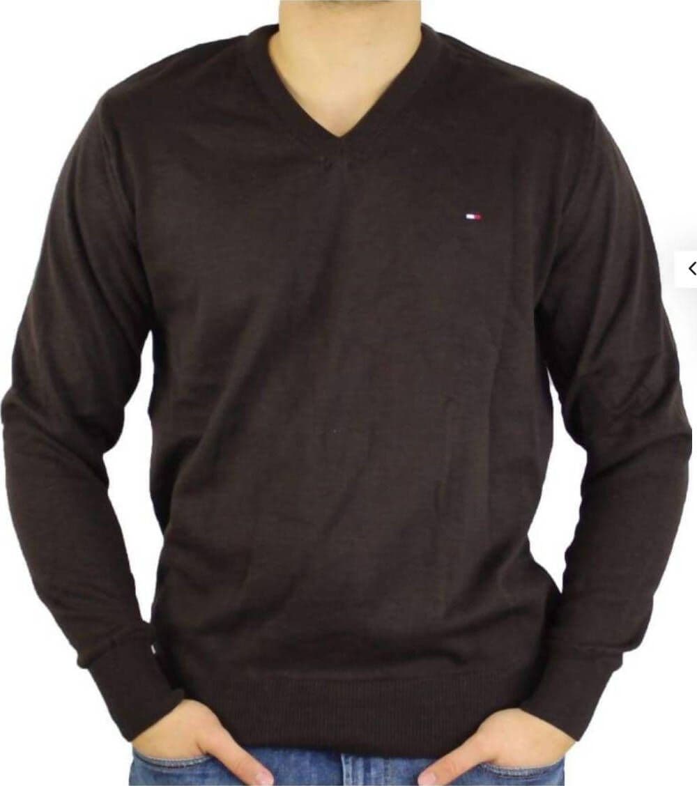 tommy Hilfiger Pullover Uomo Scollo a V Tinta Unita Maglione Invernale Cotone E Seta Maniche Lunghe Logo Ricamato Moda/Uomo/Abbigliamento/Maglioni e cardigan/Maglioni Euforia - Bronte, Commerciovirtuoso.it