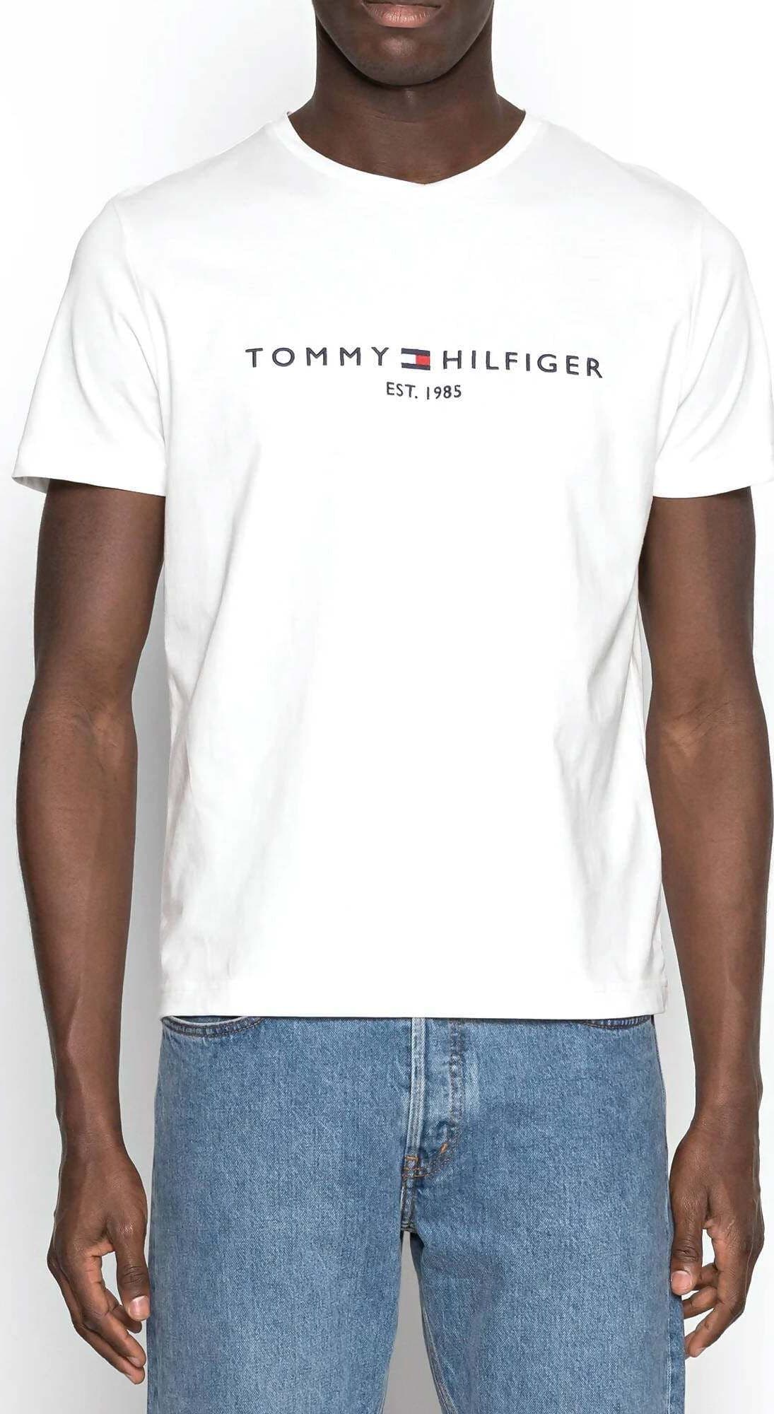 Tommy Hilfiger T-Shirt Uomo Girocollo Mezze Maniche 100% Cotone Biologico Maglietta Maglia Bio Fashion Casual Logo Bandierina Tommy Moda/Uomo/Abbigliamento/T-shirt polo e camicie/T-shirt Euforia - Bronte, Commerciovirtuoso.it