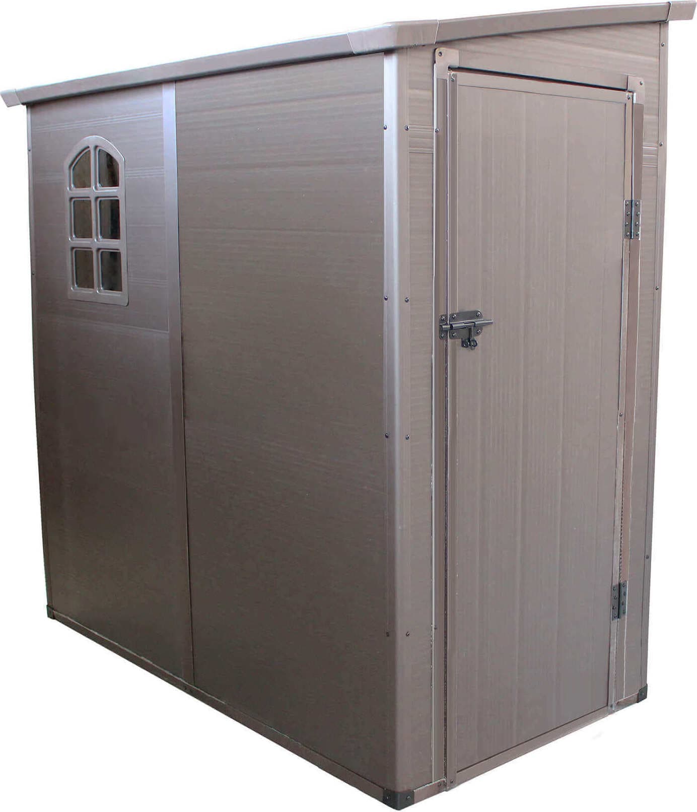TOOL - casetta in resina da giardino porta attrezzi cm 111x191x194 h Marrone