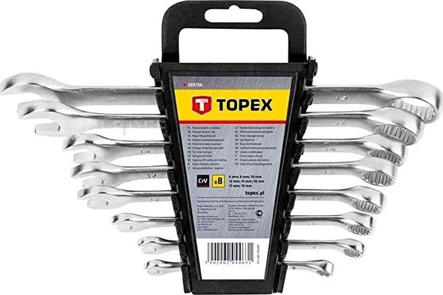 TOPEX---8-PEZZI---SET-CHIAVI-COMBINATE-6-19MM