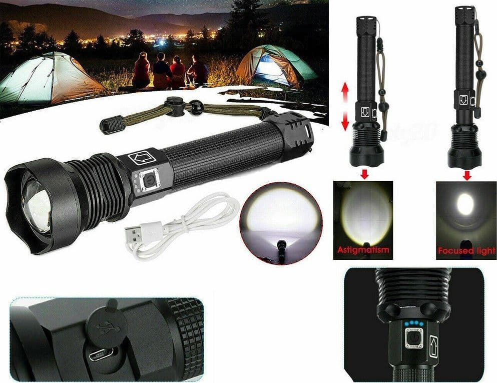 Torcia 258000w Tattica/militare Led T6 Ricaricabile Zoom Doppia Batteria P516-p70 Casa, arredamento e bricolage > Bricolage e fai da te > Torce Trade Shop italia - Napoli, Commerciovirtuoso.it