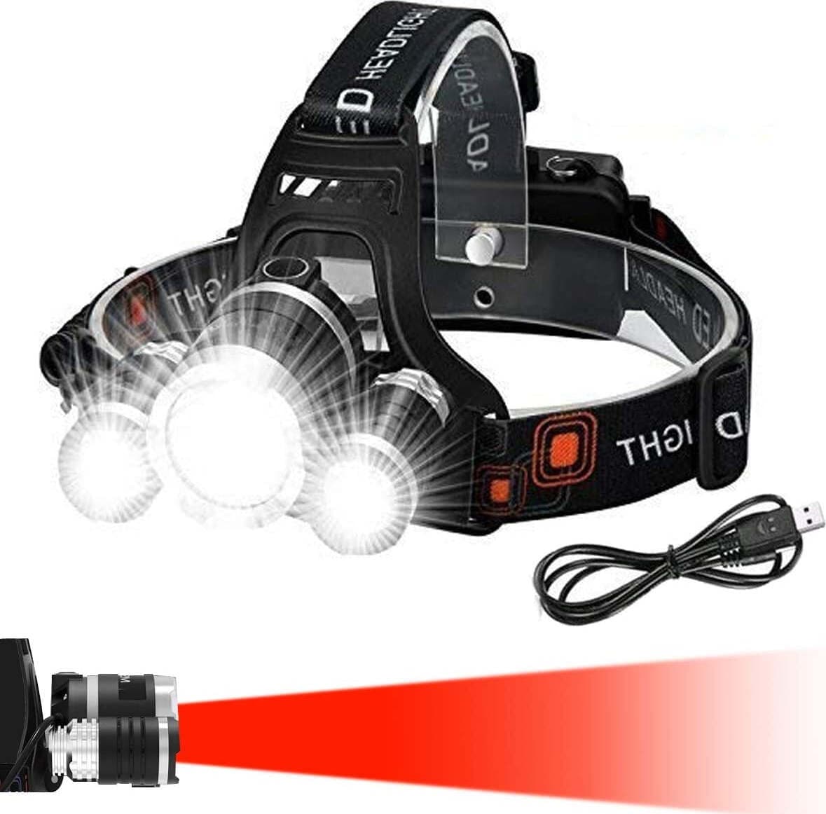 Torcia Da Fronte Victoper Design A Luce Rossa Di Sicurezza Con Funzione Zoom E 4 Modalità Normali Lampada Da Testa Regolabile A 90º E Impermeabile Sport e tempo libero/Sport/Corsa/Lampade da testa BBuy - Battipaglia, Commerciovirtuoso.it
