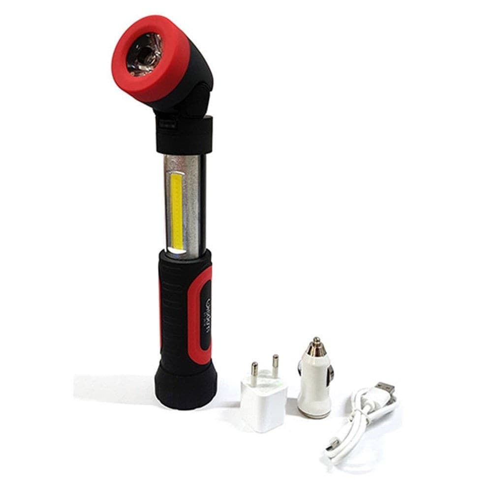 TORCIA DOPPIA LUCE LED CON BASE MAGNETICA DA LAVORO RICARICABILE USB DT-2018 Illuminazione/Illuminazione per interni/Lampade/Lampade da lavoro Trade Shop italia - Napoli, Commerciovirtuoso.it
