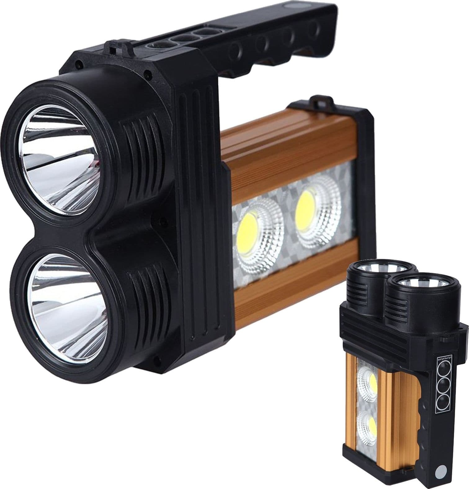TORCIA LAMPADA A LED RICARICABILE EMERGENZA 10W 200 METRI USB LUCE GIALLA BIANCA Illuminazione/Illuminazione per interni/Lampade/Lampade da lavoro Trade Shop italia - Napoli, Commerciovirtuoso.it