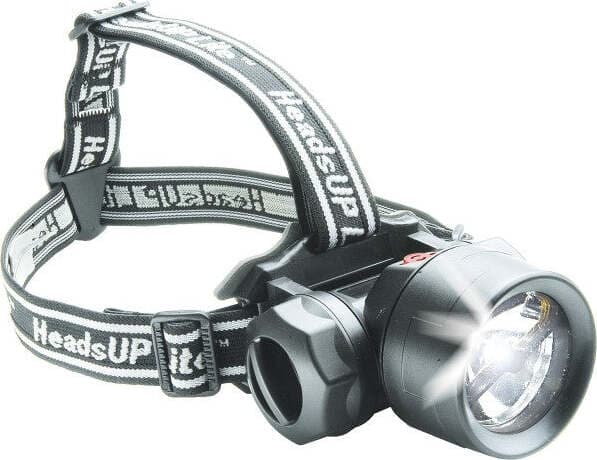 TORCIA LAMPADA DA TESTA FRONTALE 6 LED PESCA GROTTE FASCIO LUCE WATERPROOF