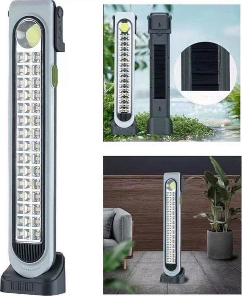 Torcia Lampada Di Emergenza Con Pannello Solare 45led Luce Bianca Ricaricabile Lampade di Emergenza Trade Shop italia - Napoli, Commerciovirtuoso.it