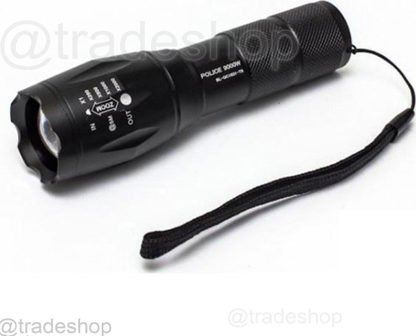 TORCIA LED A LUCE BIANCA SOLIDA 80000 W RICARICABILE WATERPROOF SUPPORTO BICI