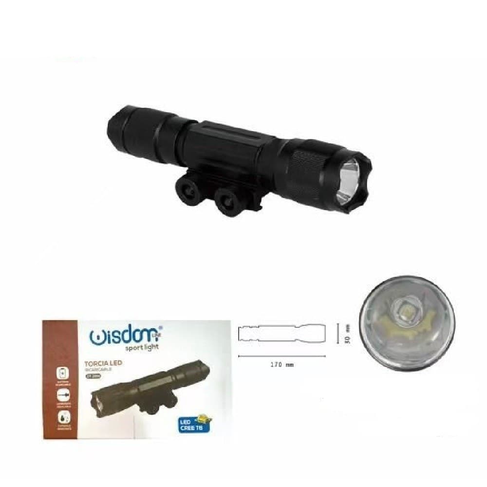 Torcia Led Ricaricabile Cree T6 Regolabile Militare Con Mirino Per Fucile Dt2006 Casa, arredamento e bricolage > Bricolage e fai da te > Torce Trade Shop italia - Napoli, Commerciovirtuoso.it