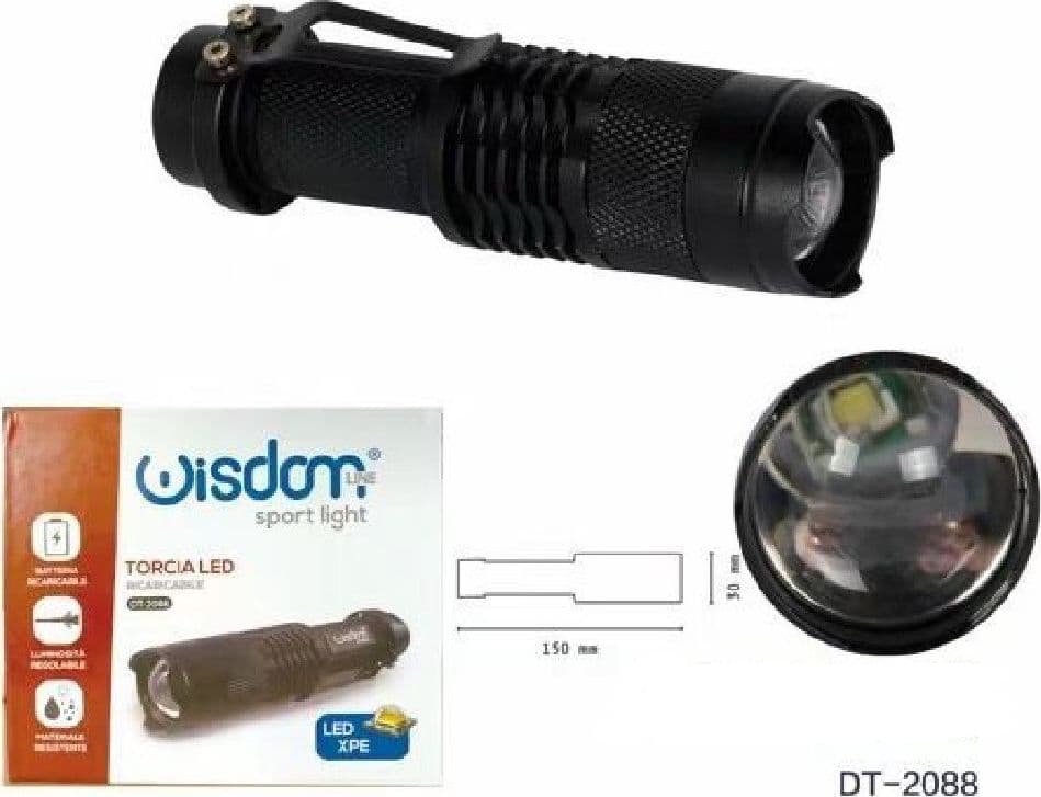 Torcia Led Xpe Ricaricabile Luce Regolabile Ip20 Per Campeggi Escursioni Dt-2088 Casa, arredamento e bricolage > Bricolage e fai da te > Torce Trade Shop italia - Napoli, Commerciovirtuoso.it