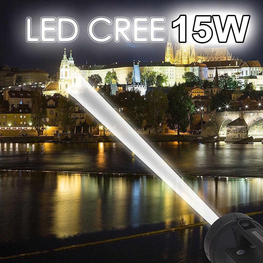 TORCIA RICARICABILE ULTRA POTENTE DI PUNTAMENTO CON LED 15W CREE T6 FINO A 1KM Illuminazione/Illuminazione per interni/Lampade/Lampade da lavoro Trade Shop italia - Napoli, Commerciovirtuoso.it
