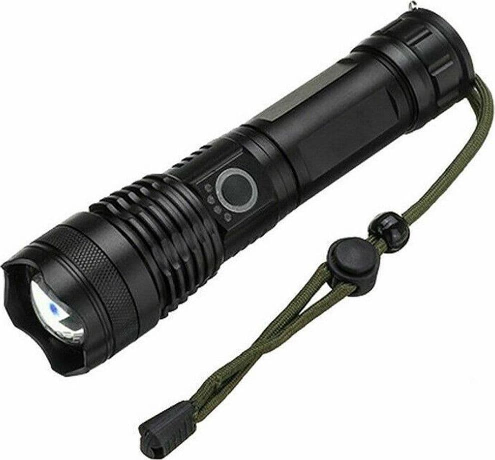 Torcia-Tattica/militare-Led-Cree-T6-Ricaricabile-Zoom-Doppia-Batteria-A90-p50