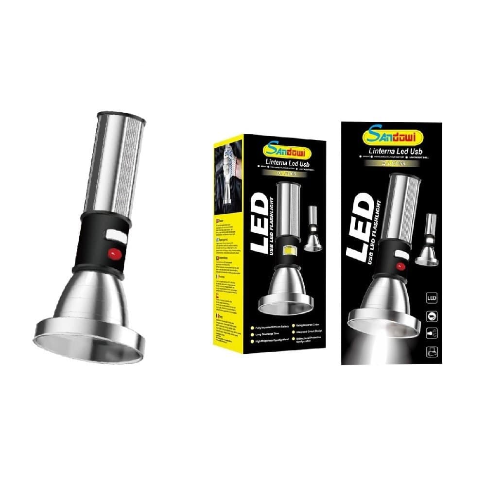Torcia Usb Luce Led Lanterna Accessorio Per Casa Cantine Per Emergenze Q-led68 Fai da te/Sicurezza e protezione/Torce/Torce elettriche portatili (standard) Trade Shop italia - Napoli, Commerciovirtuoso.it