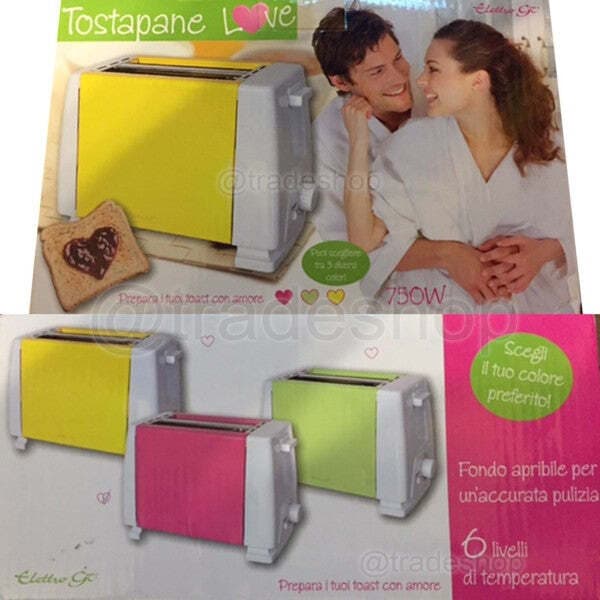 TOSTAPANE TOSTIERA PER TOAST PIASTRA ELETTRICA 750 W TOAST ESPULSIONE AUTOMATICA