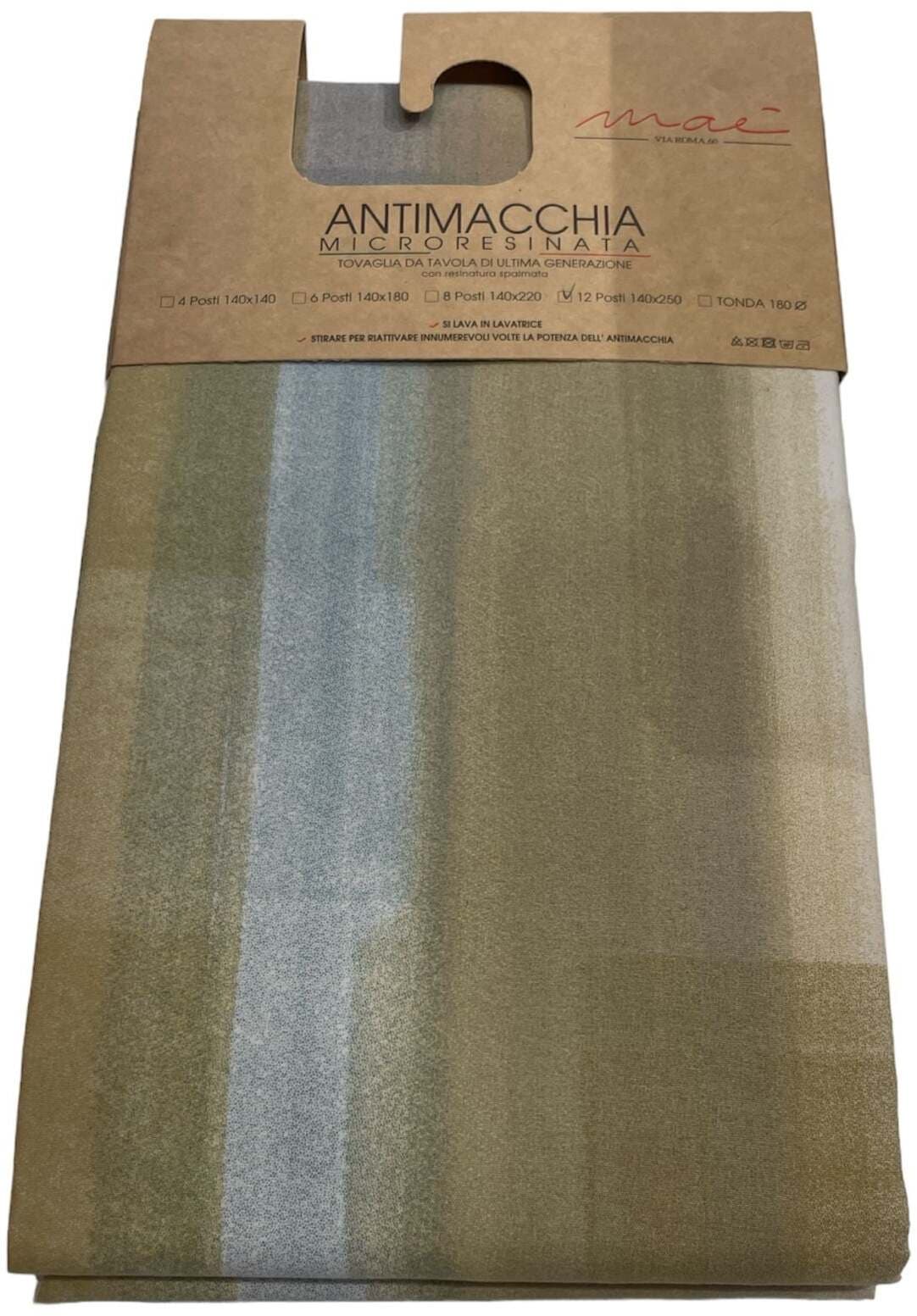 Tovaglia Antimacchia Microresinata Maè – Via Roma 60 in Tovaglie Falco Biancheria - Parete, commercioVirtuoso.it