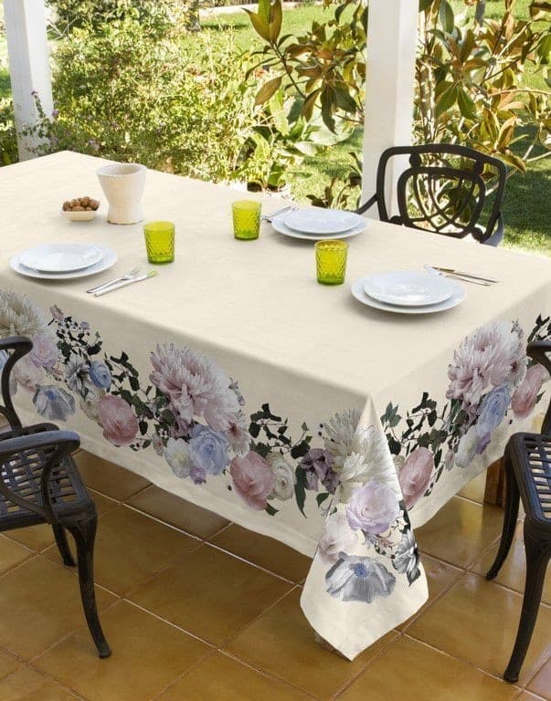 Tovaglia Da Tavola Per 12 In Panama Di Cotone In Stampa Digitale Piazzato 160x260 Casa e cucina/Tessili per la casa/Tessili da cucina/Tovaglie Biancheria Arredo Home - Nola, Commerciovirtuoso.it