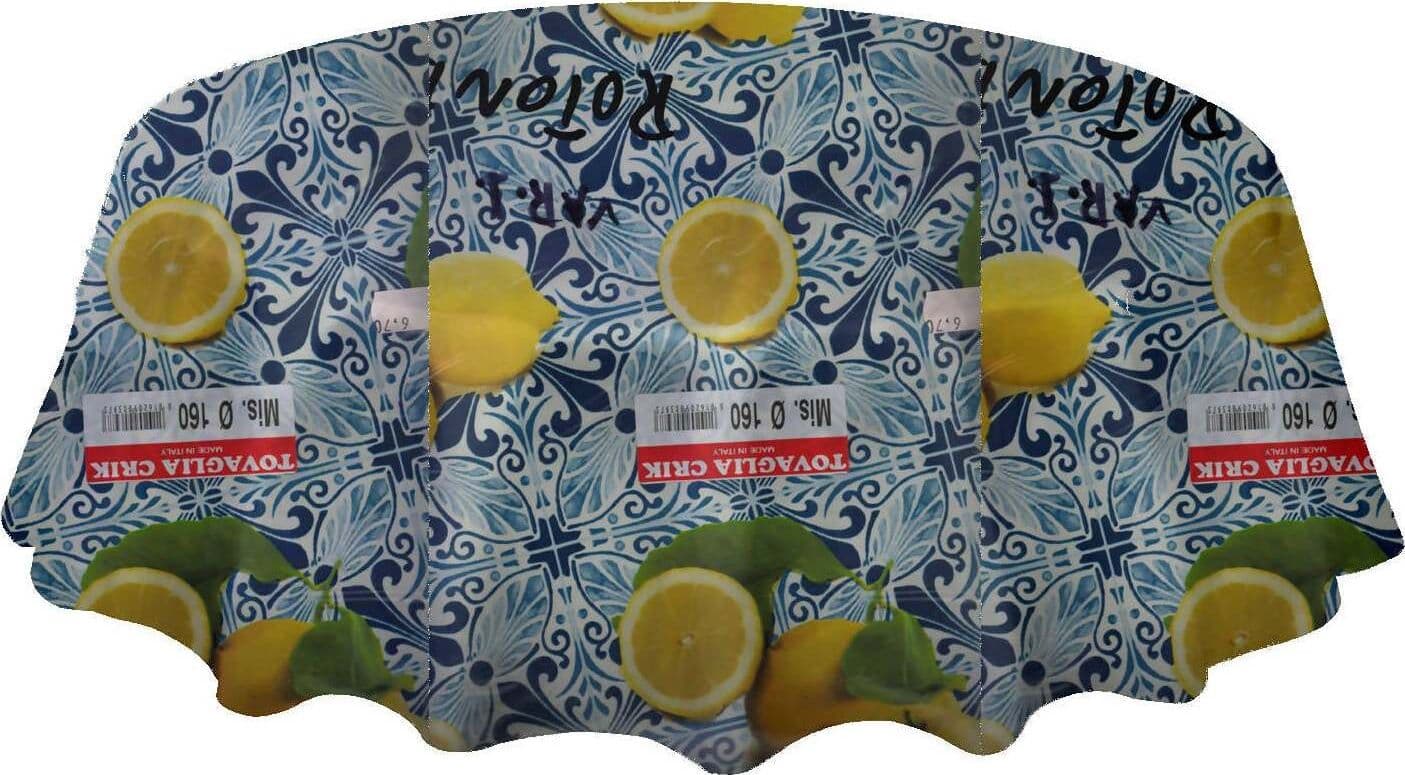 Tovaglia Plastificata Rotonda Marca Divina Diametro 160cm cerata rotonda per tavolo tovaglia antimacchia in plastica tovaglia plastica rotonda L'Orchidea - Siderno, Commerciovirtuoso.it