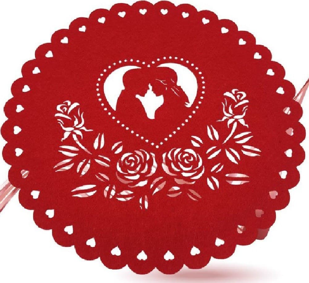 Tovaglietta 33cm Forma Tonda Con Innamorati In Tessuto Rosso San Valentino 95479 Casa e cucina/Tessili per la casa/Tessili da cucina/Tovagliette Trade Shop italia - Napoli, Commerciovirtuoso.it