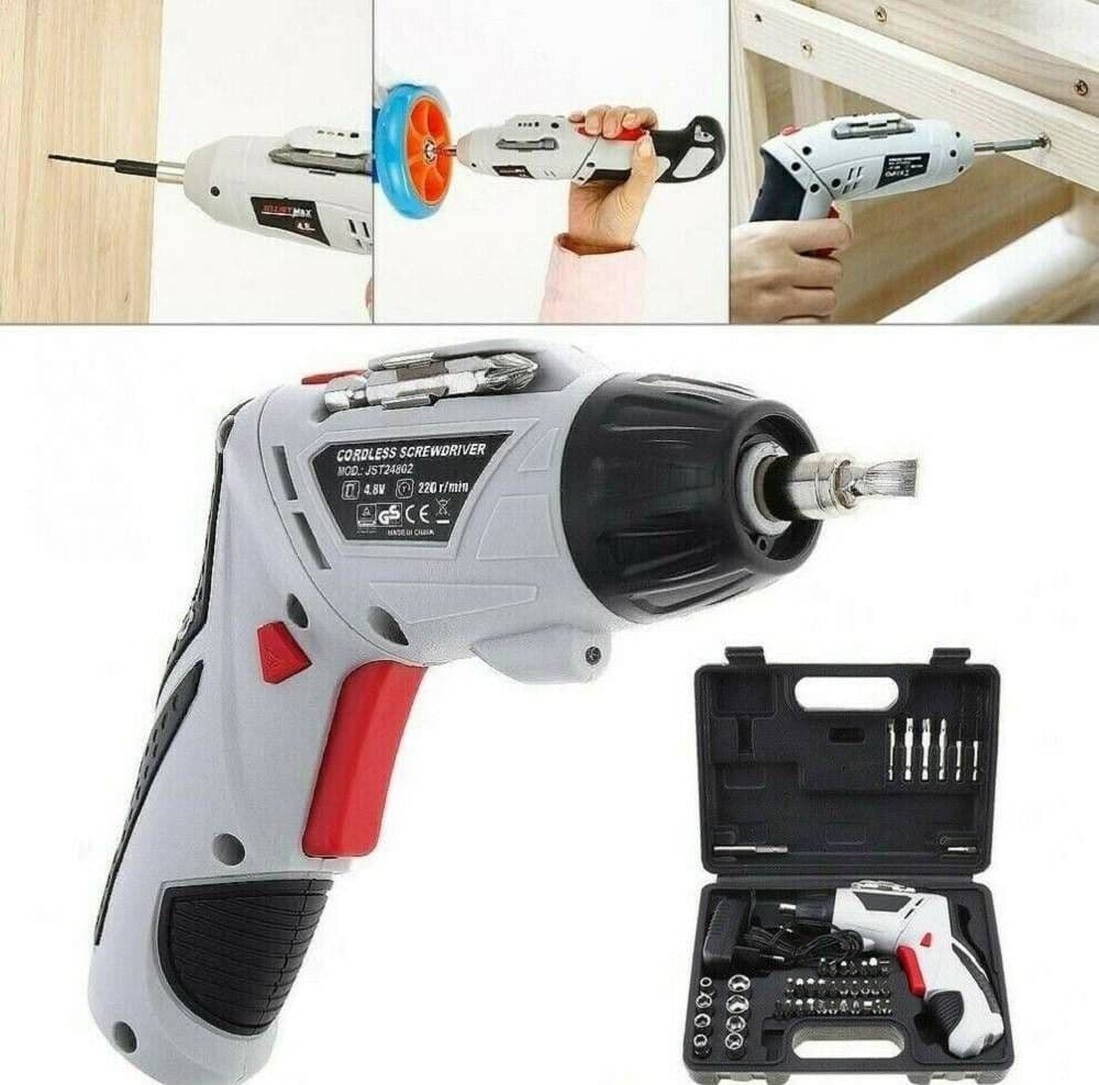 Trapano Avvitatore A Batteria Al Litio In Valigetta 4,8v 48 Pz Snodabile Led 48p Bricolage e fai da te > Trapani e Avvitatori > Elettroutensili Trade Shop italia - Napoli, Commerciovirtuoso.it