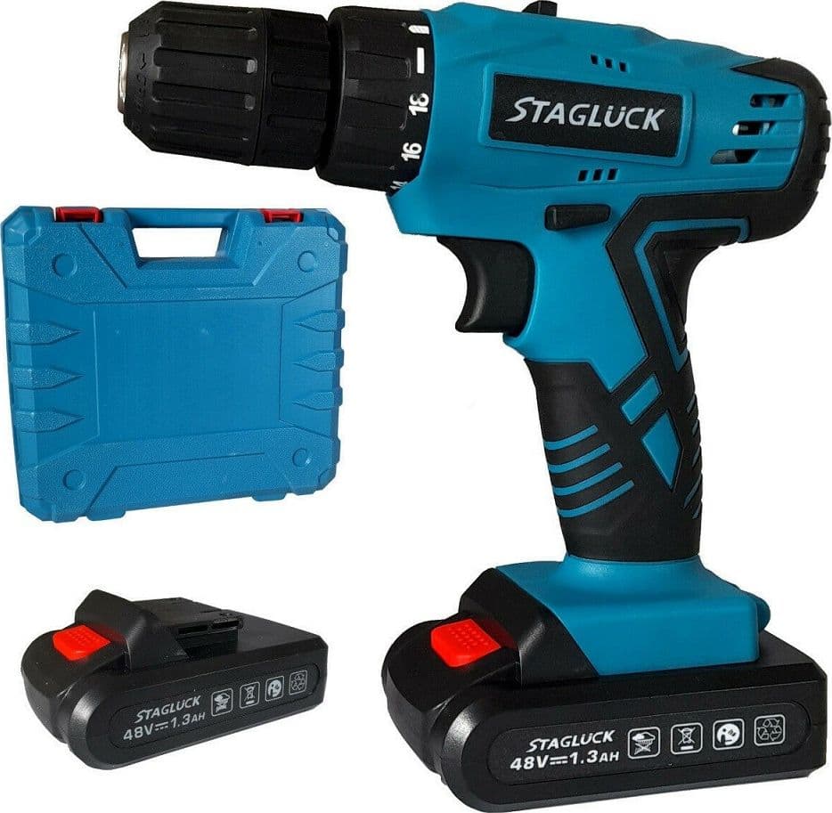 Trapano Avvitatore A Batteria Litio Valigetta 48v 1.3ah 2 Batterie 2 Velocit? Fai da te/Utensili elettrici e a mano/Utensili elettrici/Trapani/Trapani avvitatori Trade Shop italia - Napoli, Commerciovirtuoso.it
