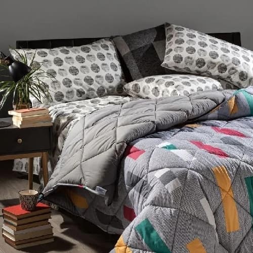 Trapunta Matrimoniale In Puro Cotone Caleffi Art.denim Colore Grigio Casa e cucina/Tessili per la casa/Biancheria da letto/Coperte e trapunte/Trapunte Biancheria Arredo Home - Nola, Commerciovirtuoso.it