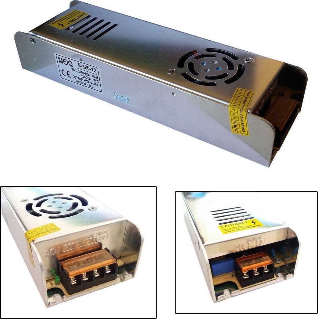 Trasformatore Alimentatore Stabilizzato Slim 220v-12v 30a 360w Trimmer 30a 12v Casa, arredamento e bricolage > Illuminazione da interno > LED e Trasformatori Trade Shop italia - Napoli, Commerciovirtuoso.it