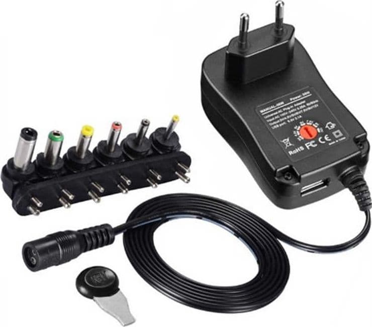 TRASFORMATORE ALIMENTATORE UNIVERSALE 500mA 5 A 12V 8 ADATTATORI POTENZA 45W USB Fai da te/Materiale elettrico/Trasformatori Trade Shop italia - Napoli, Commerciovirtuoso.it