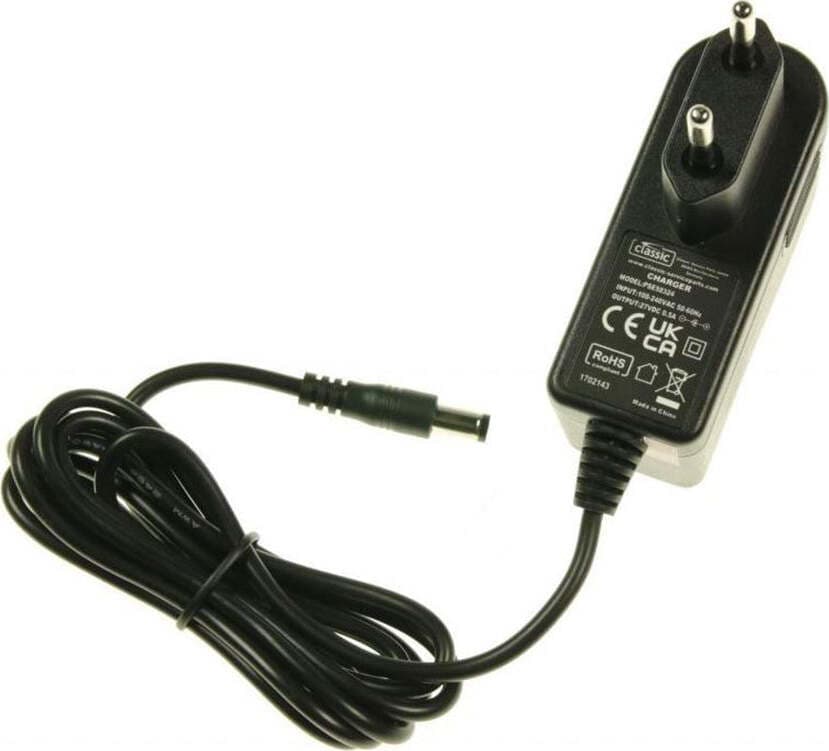 Trasformatore-Compatibile-Spina-EU-27VDC-/-0.5A