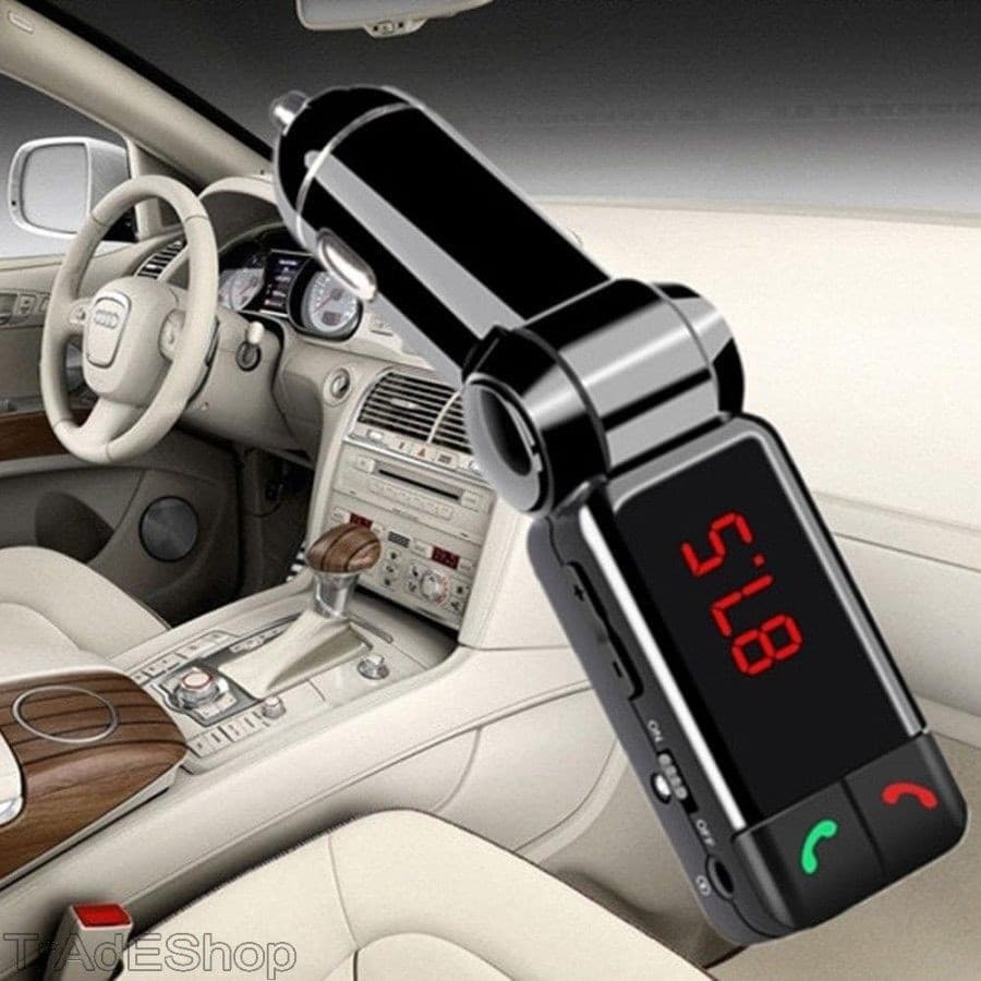 TRASMETTITORE BLUETOOTH VIVAVOCE CON DISPLAY FM LETTORE MP3 USB MODULATORE AUTO Elettronica/Elettronica per veicoli/Accessori/Accessori audio e video/Bluetooth Kit Trade Shop italia - Napoli, Commerciovirtuoso.it